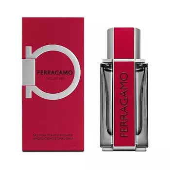 FERRAGAMO SALVATORE FERRAGAMO Red Leather 50