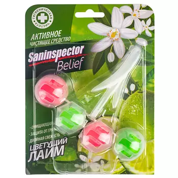 SAN INSPECTOR BELIEF Подвесной очиститель для унитаза San Inspector BELIEF Цветущий лайм 1