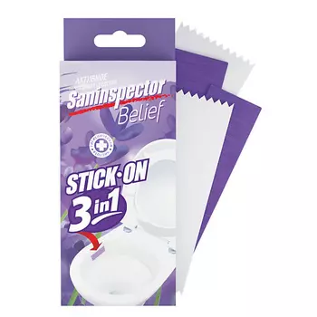 SAN INSPECTOR BELIEF Стикеры-очистители для унитаза, Лаванда 1.0