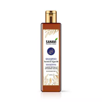 SANAVI Шампунь чайное дерево и аргановое масло (Tea Tree Argan Shampoo) 200.0