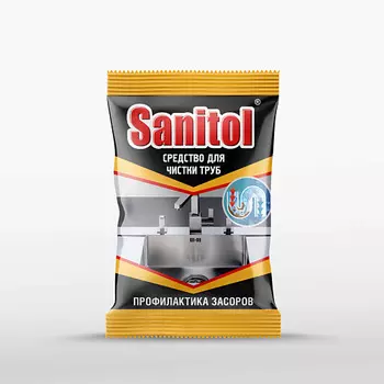 SANITOL Антизасор для чистки труб 90.0