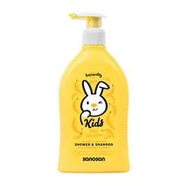 SANOSAN Гель для душа и шампунь с ароматом банана 400.0