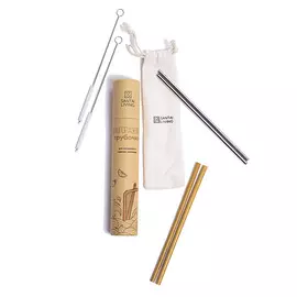 SANTAI LIVING Набор эко трубочек для напитков