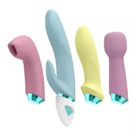 SATISFYER Вибромассажер с 4-мя насадками Fabulous Four