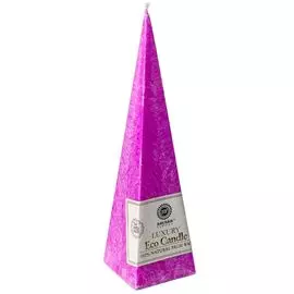 SAULES FABRIKA Свеча Пирамида Фуксия
