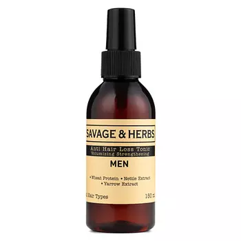 SAVAGE&amp;HERBS Мужской органический тоник-спрей против выпадения волос