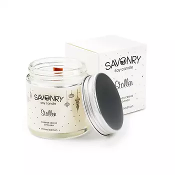 SAVONRY Свеча ароматическая соевая "Штоллен" 100