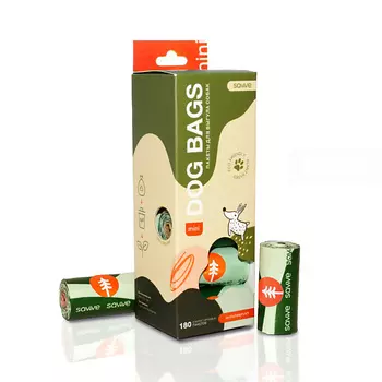 SAVVE Пакеты для выгула собак Dog Bags Mini компостируемые, с запахом фруктов 180.0