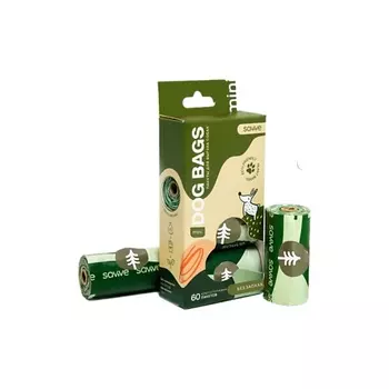 SAVVE Пакеты для выгула собак Dog Bags Mini компостируемые, без запаха 60.0