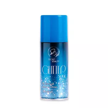 SB BEAUTY Лак для волос с блестками, голубой 100.0