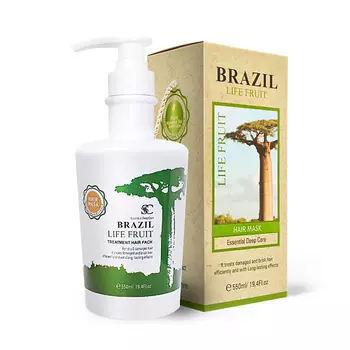 SC BRAZIL LIFE FRUIT Восстанавливающая профессиональная маска для волос Soft Silk Care Hair Mask 550.0