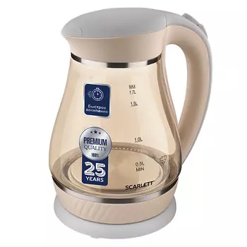 SCARLETT Чайник на подставке стеклянный SC-EK27G83 1.0