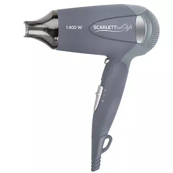 SCARLETT Компактный мощный Фен для волос складной SC-074, турмалиновая ионизация, 1400 Вт
