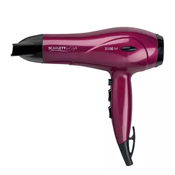 SCARLETT Мощный фен для волос SC-HD70I67, турмалиновая ионизация, 2000 Вт
