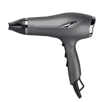 SCARLETT Мощный профессиональный фен SC-HD70I25, турмалиновая ионизация, 2200 Вт