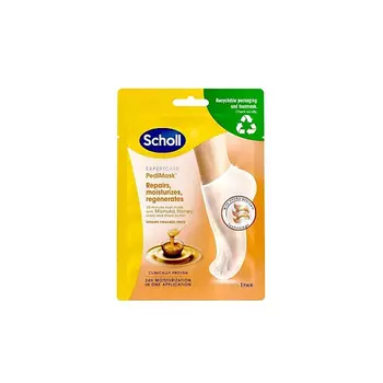 SCHOLL Увлажняющая маска для ног с медом манука Expert Care PediMask 1.0