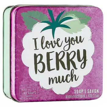 SCOTTISH FINE SOAPS Мыло в декоративной мыльнице I Love You Berry Much