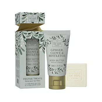 SCOTTISH FINE SOAPS Набор Festive Treats Ginger, Clove & Mistletoe Mini Gift Set