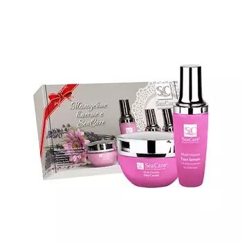 SEACARE Подарочный витаминный набор №9, Дневной крем , Сыворотка для лица