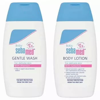 SEBAMED Детский набор Baby Extra Gentle: Гель для купания + Лосьон для тела