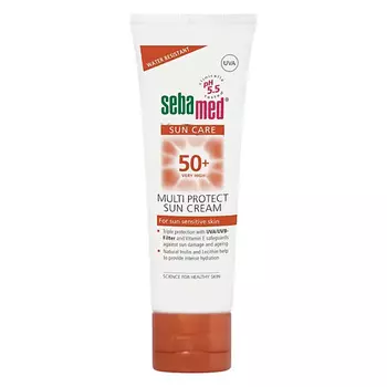 SEBAMED Крем солнцезащитный SPF 50+ с витамином Е для чувствительной кожи Multi Protect Sun Cream