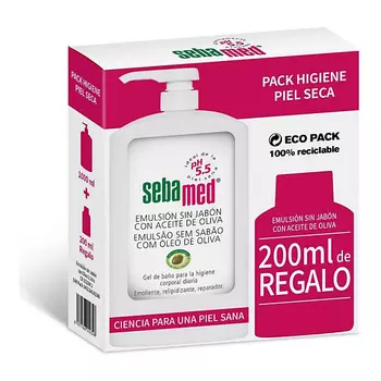 SEBAMED Набор: Эмульсия для очищения сухой кожи с маслом оливы 1200.0