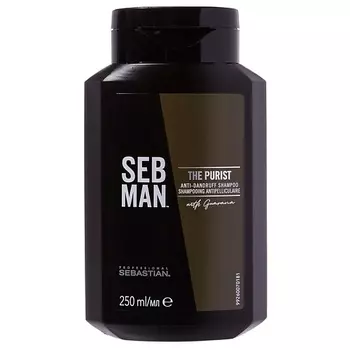 SEBASTIAN PROFESSIONAL Шампунь для волос мужской против перхоти Seb Man The Purist
