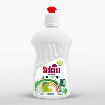 SELENA Средство для мытья посуды "Зелёное яблоко" 500.0