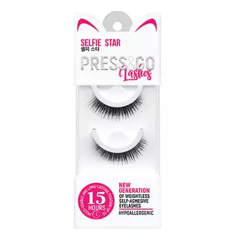 SELFIE STAR Самоклеящиеся накладные ресницы Press&amp;Go Tuesday