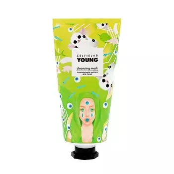 SELFIELAB YOUNG Маска для лица очищающая на основе голубой глины 50