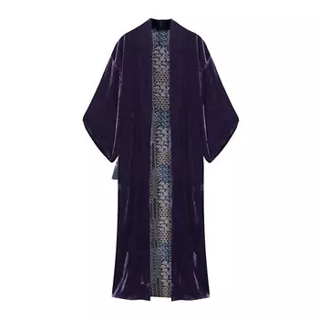 SELFSURE Кимоно двухстороннее бархатное Irena