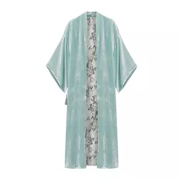 SELFSURE Кимоно двухстороннее бархатное Safia