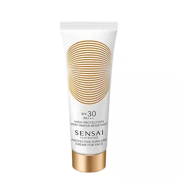 SENSAI Водостойкий солцезащитный крем для лица Silky Bronze Protective Cream SPF50 50.0