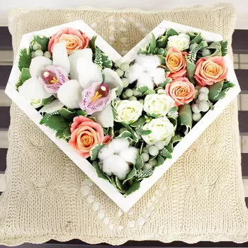 Сердце "Зимние кружева"