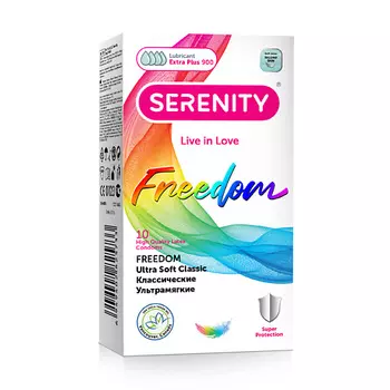 SERENITY Презервативы из натурального латекса FREEDOM Ultra Soft Classic