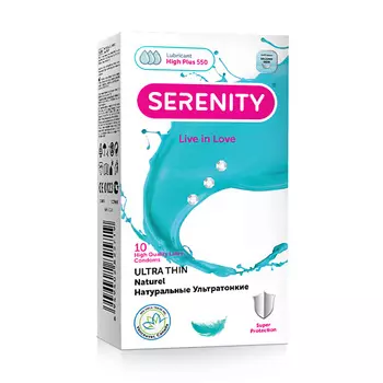 SERENITY Презервативы из натурального латекса ULTRA THIN (Натуральные Ультратонкие)
