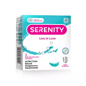 SERENITY Презервативы из натурального латекса ULTRA THIN