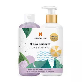 SESDERMA Набор для ухода за телом с молочком C-VIT Radiance и скрабом Abradermol