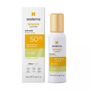 SESDERMA Спрей-мист солнцезащитный "Розмарин" SPF50 Repaskin Comfort Sun Mist