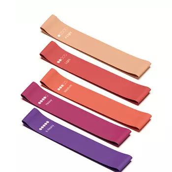 SHARK FIT Эспандер ленточный - набор резинок для фитнеса, цветные