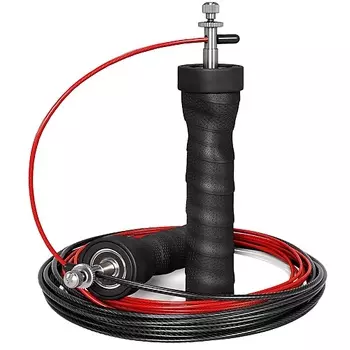 SHARK FIT Скакалка скоростная для фитнеса со стальным тросом и утяжелителями