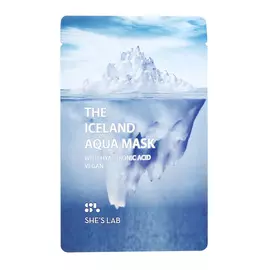 SHE'S LAB Маска для лица с гиалуроновой кислотой и ледниковой водой увлажняющая 20.0