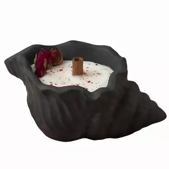 SHE STYLE Ароматическая свеча Ракушка Вечер у камина для декора дома 1.0