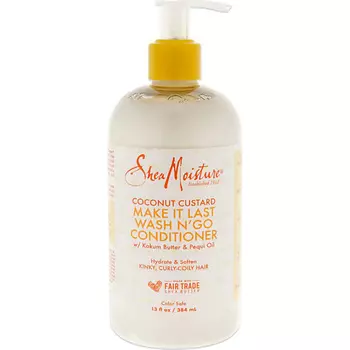 SHEA MOISTURE Кондиционер для волос с кокосом Coconut Custard Make It Last Wash N Go Conditioner