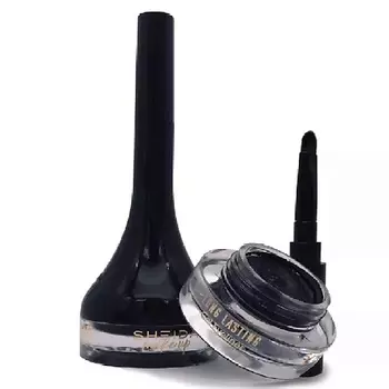 SHEIDA Гелевая черная водостойкая подводка для глаз с кисточкой