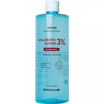 SHINCOS.LAB Мицеллярная вода с гиалуроновой кислотой и пантенолом Hyaluronic Acid B5 3% Cleansing Water