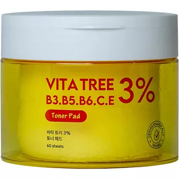 SHINCOS.LAB Освежающие пэды с витаминами Vita Tree 3% Toner Pad