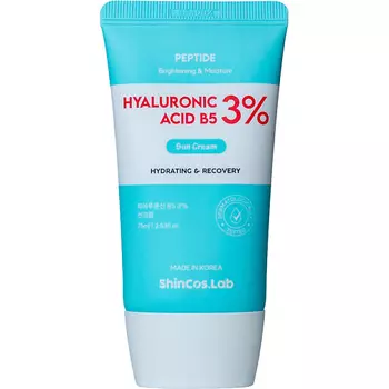 SHINCOS.LAB Солнцезащитный крем с гиалуроновой кислотой и пантенолом Hyaluronic Acid B5 3% Sun Cream