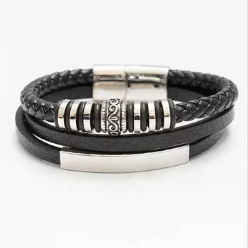 SHINE & BEAUTY Браслет кожаный 18 см