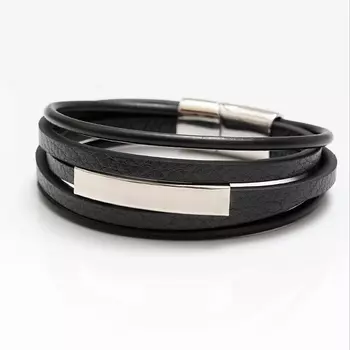 SHINE & BEAUTY Браслет кожаный 19 см